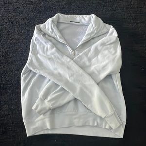 LIGHT BLUE BRANDY QUARTER ZIP GENTLY WORN